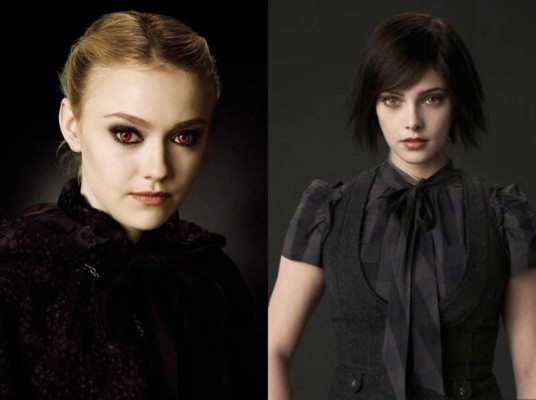 3. Los actores y actrices utilizaron lentes de contacto durante toda la grabación de la saga para simular ojos rojos cuando eran tentados por su parte ''vampira'' o más oscuros o dorados cuando estaban pacíficos.