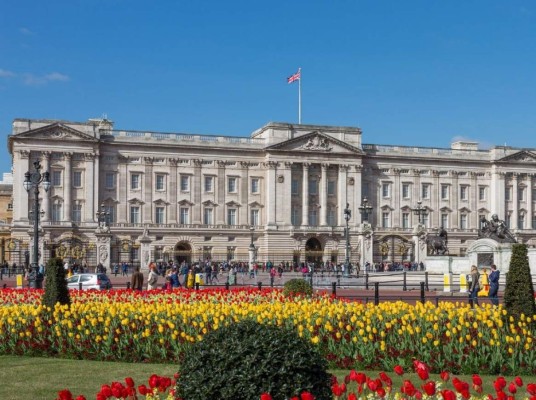 Buckingham Palace: este es el lugar designado para el trabajo de la realeza, tiene más de 700 habitaciones que incluyen cuartos, oficinas, baños y más.