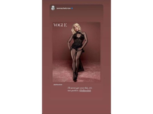 ''Nunca las voy a superar, son perfectas'', manifestó Rachel Crow.