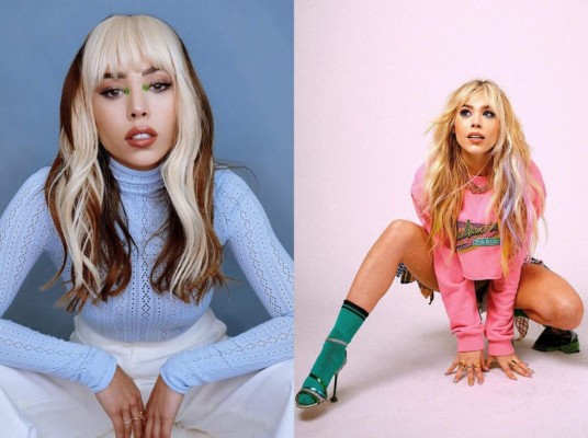 Danna Paola <br/>La polémica actriz y cantante también luce espectacular con cada color de pelo al que desee hacer uso. Sus cambios de look van desde rayos negros con rubio, a una melena completamente rubia.<br/>