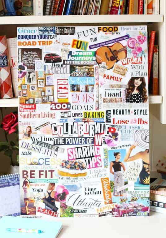 <b>¿Qué es?</b>Un vision board es un collage visual que reúne imágenes y palabras que representan tus metas y sueños. 