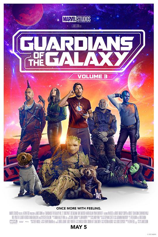 <b> Guardianes de la Galaxia: Vol. 3 - Fecha de estreno: 5 de mayo </b>El grupo de superhéroes de Marvel volverá para protagonizar una tercera aventura después de haber aparecido brevemente en ‘Thor: Love and Thunder’.