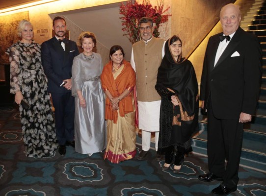 Malala recibe el Nobel de la Paz