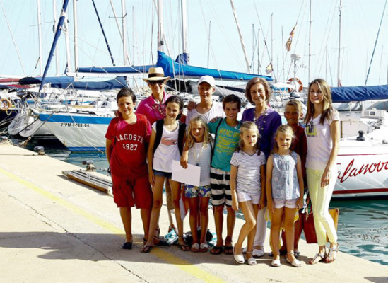 La familia real española en Mallorca