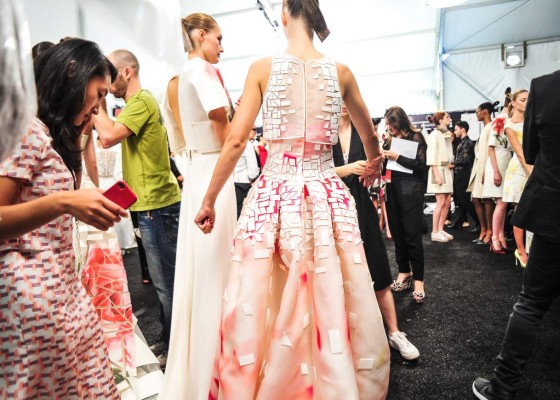 Backstage de Carolina Herrera