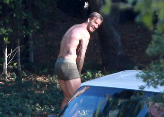 David Beckham sin ayuda de photoshop