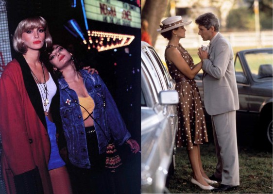 Pretty Woman (1990)<br/>La comedia romántica de Julia Roberts es tan icónica por su historia como por su increíble diseño de vestuario. A lo largo de la cinta vemos a la protagonista, Vivian, lucir todo tipo de prendas para diversas ocasiones. En cada una de ellas derrochando el estilo más noventero posible. <br/>