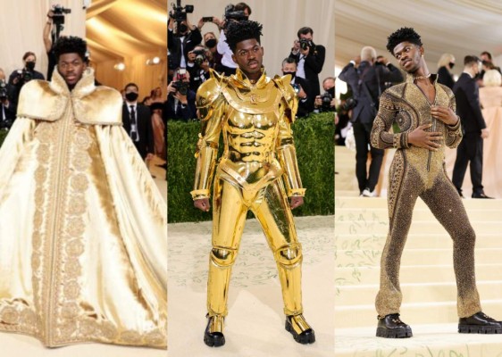 Lil Nas X wearing Versace