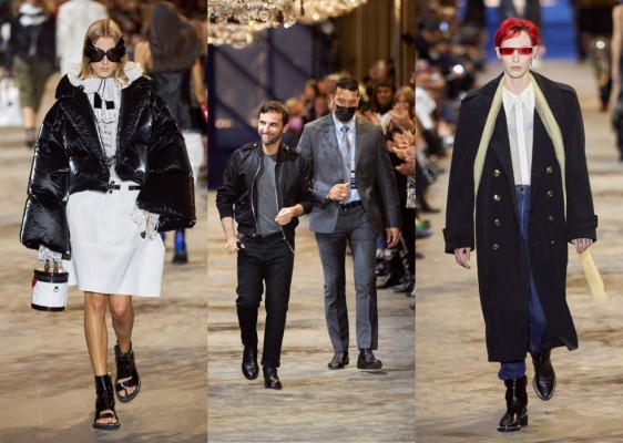 Tenemos algo bien definido, y es que lo minimalista no va con Nicolas Ghesquière. El diseñador trae una propuesta con un poco de vibras góticas, y es que él ha definido que los looks son de vampiros que van viajando a través del tiempo y se adaptan a la época en donde están presentes. Los detalles te los mostramos por aquí.