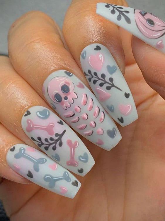 Divertidos diseños de uñas de Halloween