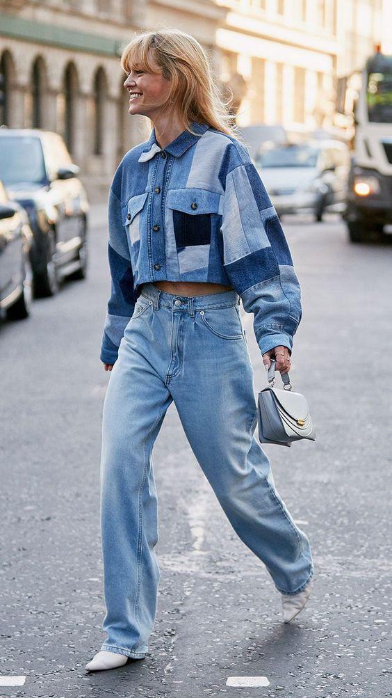 Dos piezas es mejor que una. No solo te dará frescura sino que convertiras un look de lujo. Sí, <i>puedes</i> mezclar lavados y siluetas; de hecho, los jeans de mezclilla blancos combinados con una camisa índigo crean un look de verano chic.