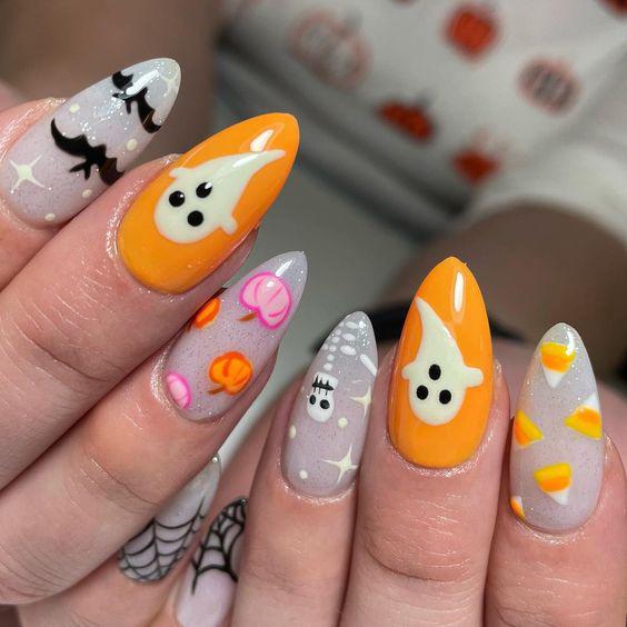 Divertidos diseños de uñas de Halloween