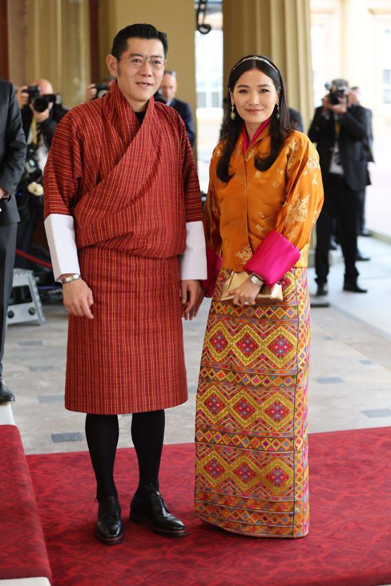 <b>Los reyes de Bután,</b> Jigme Khesar Namgyel Wangchuck y Jetsun Pema 