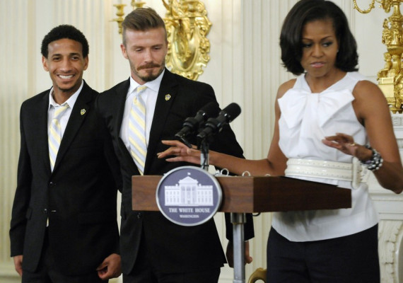 Obama se burla de David Beckham