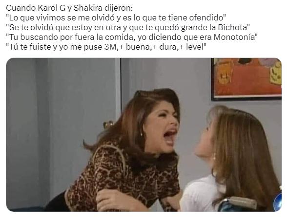 Los mejores memes de TQG de Shakira y Karol G