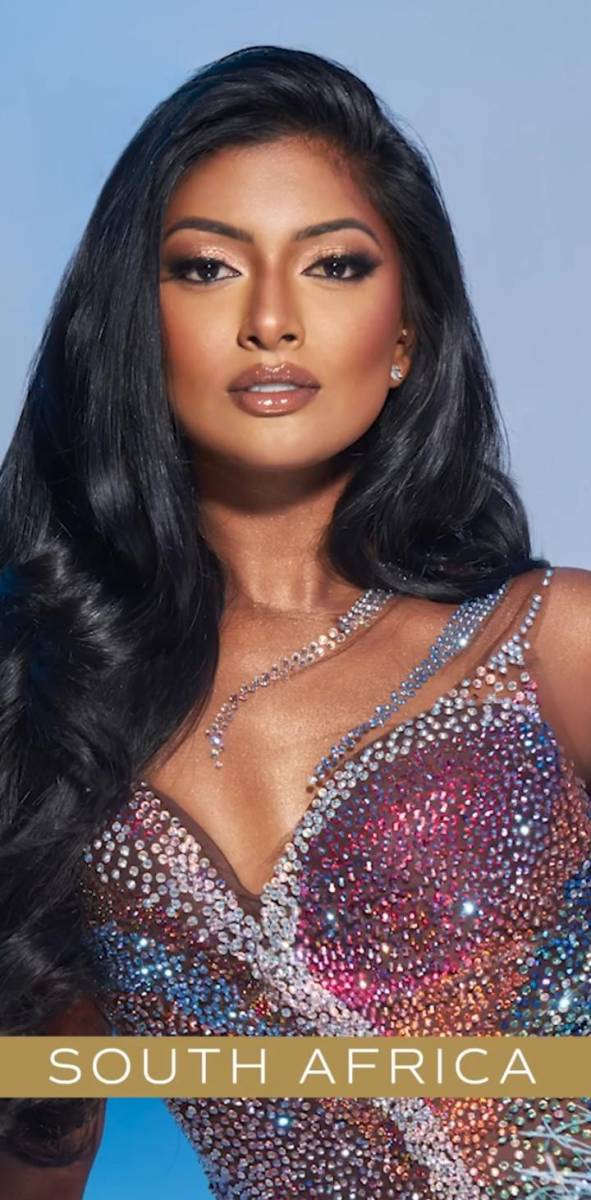 <b>South Africa</b>Bryoni Natalie Govender, una talentosa abogada de 26 años originaria de Kempton Park en Gauteng, obtuvo el segundo lugar en el concurso nacional que se llevó a cabo el pasado domingo en Pretoria. La ganadora del título de Miss Sudáfrica 2023 fue Natasha Joubert. Sin embargo, dado que Natasha ya representó a Sudáfrica en Miss Universo 2020 y las reglas no permiten que participe nuevamente en ese certamen, se anticipa con expectación su próxima participación en Miss Supranacional 2024.