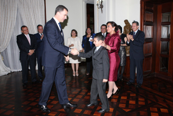La visita del príncipe Felipe a Honduras