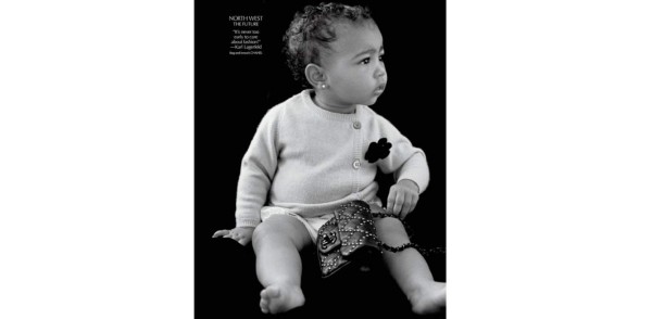 North West debuta en el mundo de la moda con accesorios Chanel.