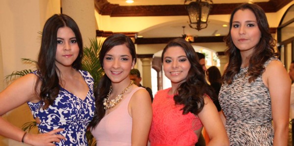 María Fernanda Rivera, Samantha Montes, Ivanna Avila y Ana Isabella Merriam