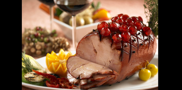 Jamón con glaseado de piña