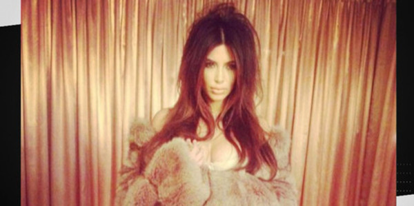 Kim Kardashian en lingerie