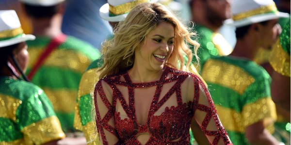 Shakira en la clausura de la Copa Mundial