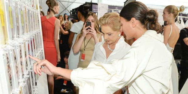 Backstage de Carolina Herrera