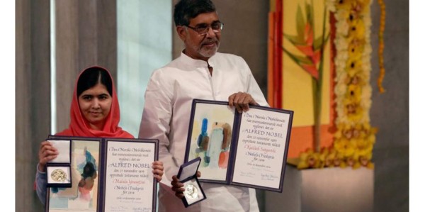 Malala recibe el Nobel de la Paz