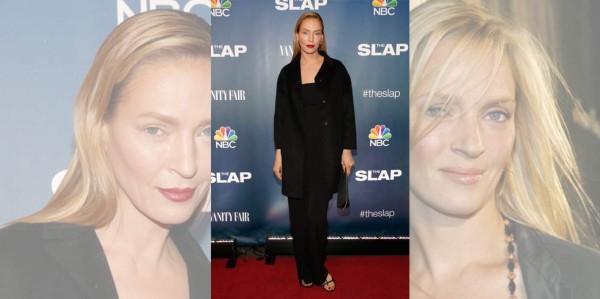 Uma Thurman, irreconocible