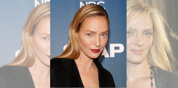 Uma Thurman, irreconocible