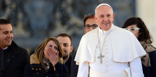 El papa celebra San Valentín