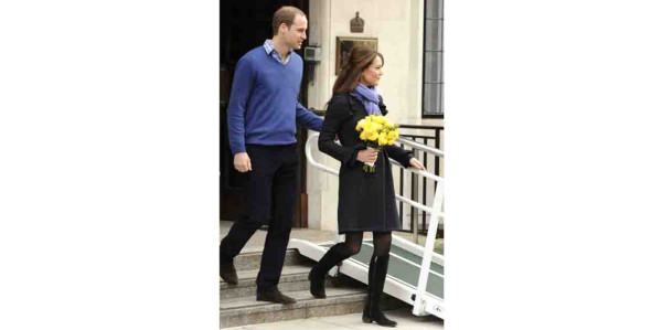 Kate abandona el hospital junto al príncipe William