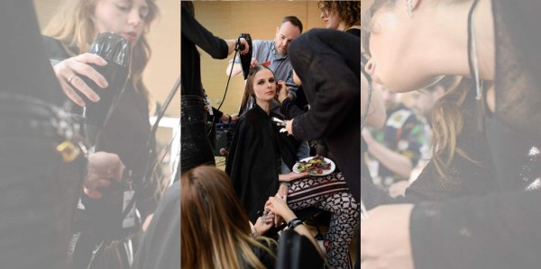 Así es el backstage de London Fashion Week!