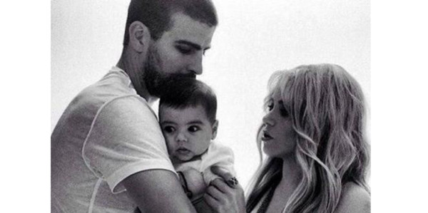 Shakira y Piqué celebran un mes de vida de Milan