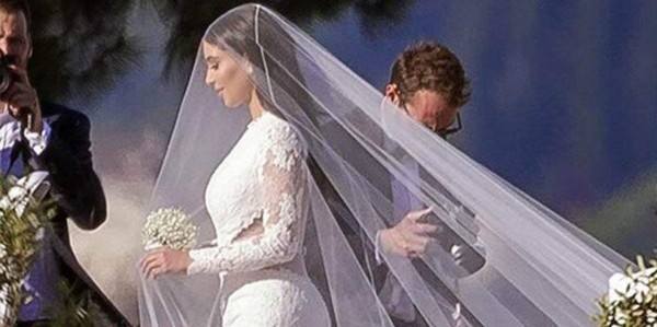 El vestido de novia de Kim Kardashian