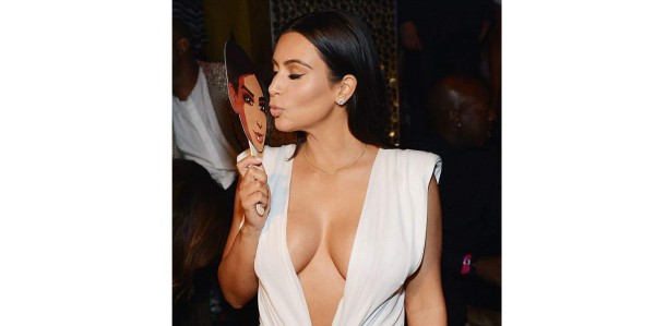 Kim Kardashian festejó