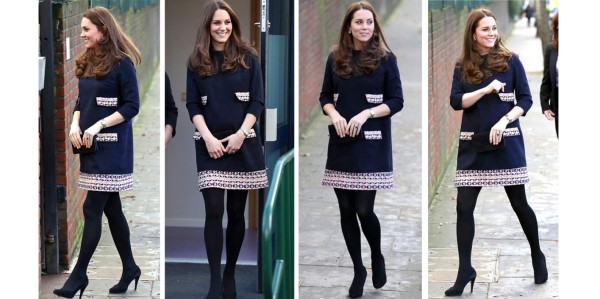 Kate Middleton, radiante en pleno embarazo