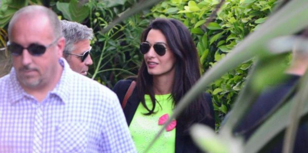 George Clooney y Amal celebran compromiso