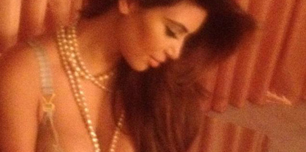 Kim Kardashian en lingerie