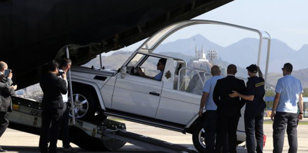 El Papa Francisco ya se encuentra en Brasil