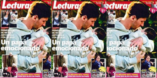 Messi es fotografiado junto a su hijo Thiago en España