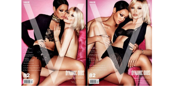 Rihanna y Kate Moss desnudas en portada de V Magazine