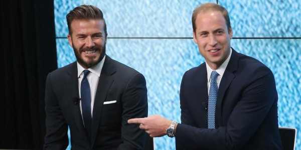 El Príncipe William y Beckham se unen