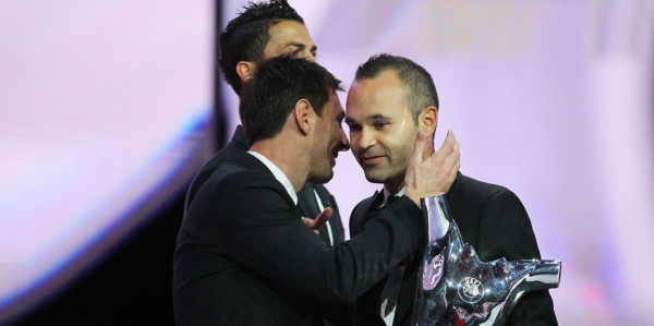 Andrés Iniesta, mejor jugador de la UEFA