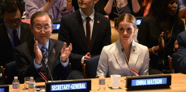 Emma Watson, en su primera aparición como representante de Naciones Unidas