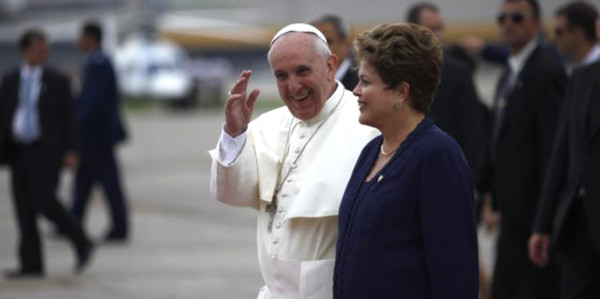 El Papa Francisco ya se encuentra en Brasil