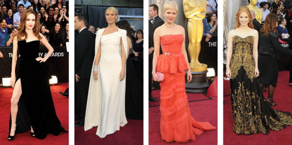 Best dressed Oscars 2012