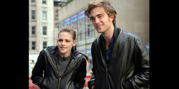 Robert y Kristen en el after party de On The Road
