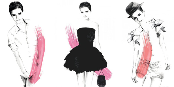 Los bocetos de Lancôme y Emma Watson