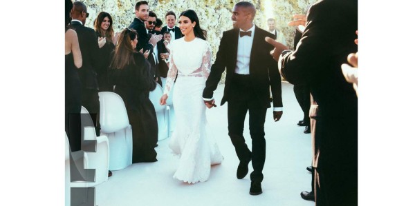 Nuevas imágenes de la boda de Kim y Kanye